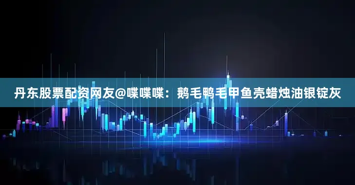 丹东股票配资网友@喋喋喋：鹅毛鸭毛甲鱼壳蜡烛油银锭灰