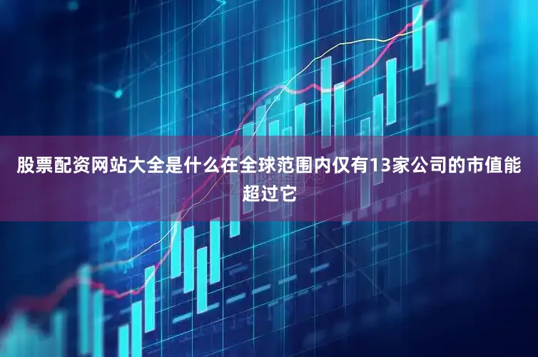 股票配资网站大全是什么在全球范围内仅有13家公司的市值能超过它